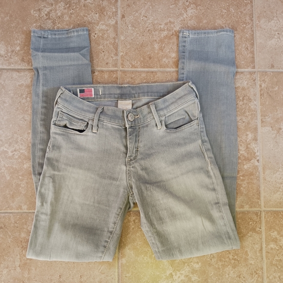Exclusive True Religion Halle Super Skinny Grey Denim Jeans 26 - Picture 2 of 8